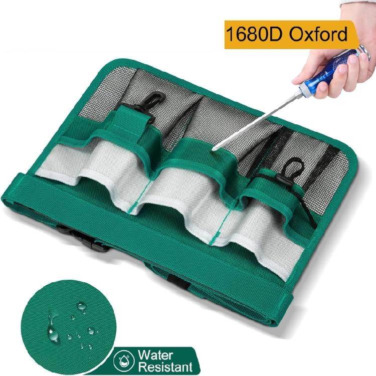 Extra Capacity Tool Apron For Gardeners Reinforced Cloth Multi Functional Pockets Comfort Fit Waist Belt