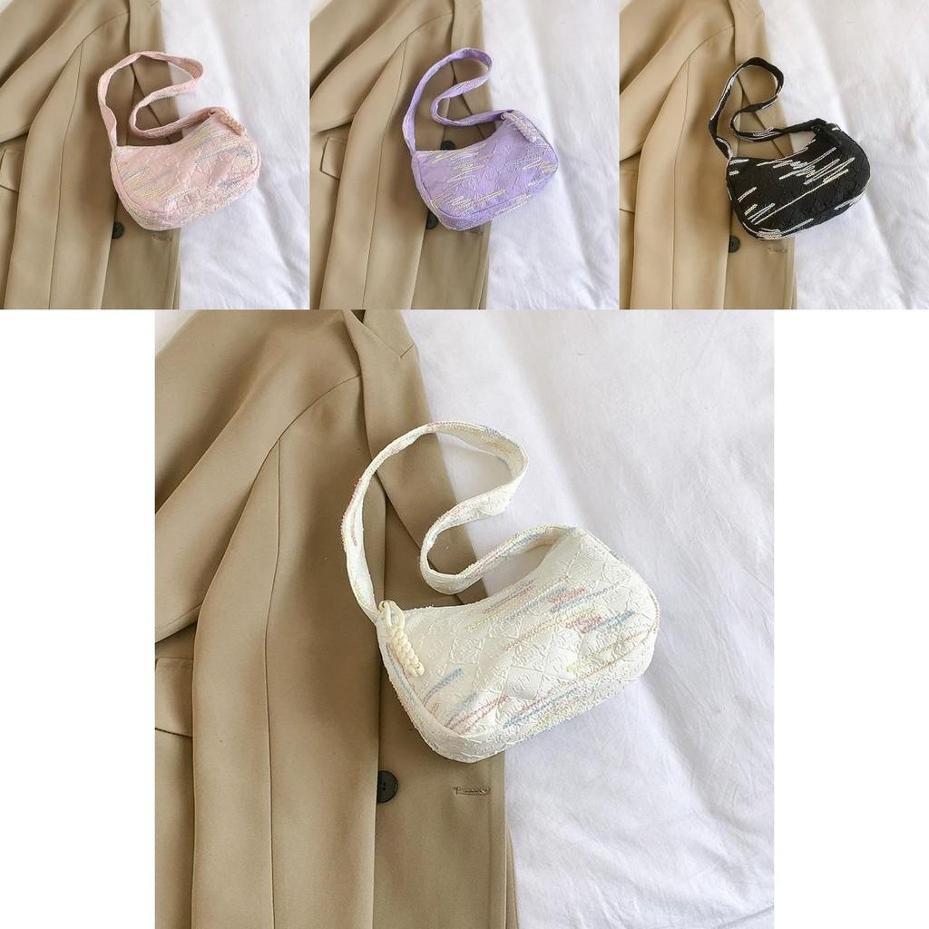 Chic And Minimalist New Moon Shoulder Bag For Summer With Spacious Design For Daily Use