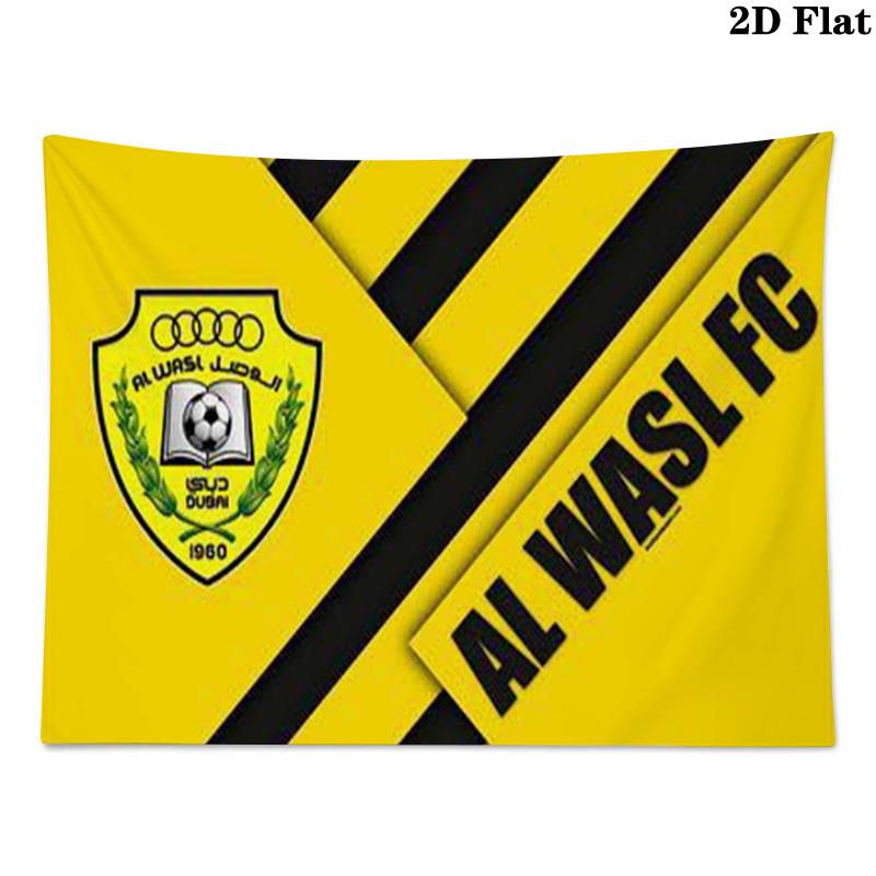 Al-Wasl F.C Wall Tapestry Aesthetic Wall Hanging Printed Fabric Blanket Decorative Tapestries for Bedroom Living Room Home Decor