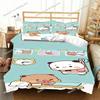 Kawaii Bubu a Dudu 3D Tisk Anime Ložní Souprava Povlak na Peřinu Přikrývka Postel Jednolůžko Twin Full King Queen Size Ložní Souprava Děti