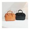 Simple Crossbody Boston Bag, Vegetable-tanned Leather Fashionable Hand-held Single Women's Bag