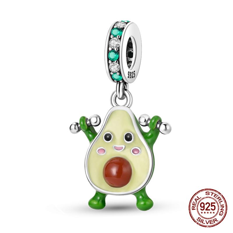 Authentic 100 Copper Avocado Cherry Beaded Strawberry Charm Bead Charms Compatible With Authentic Do It Yourself Bracelets Jewellery Making Womens G