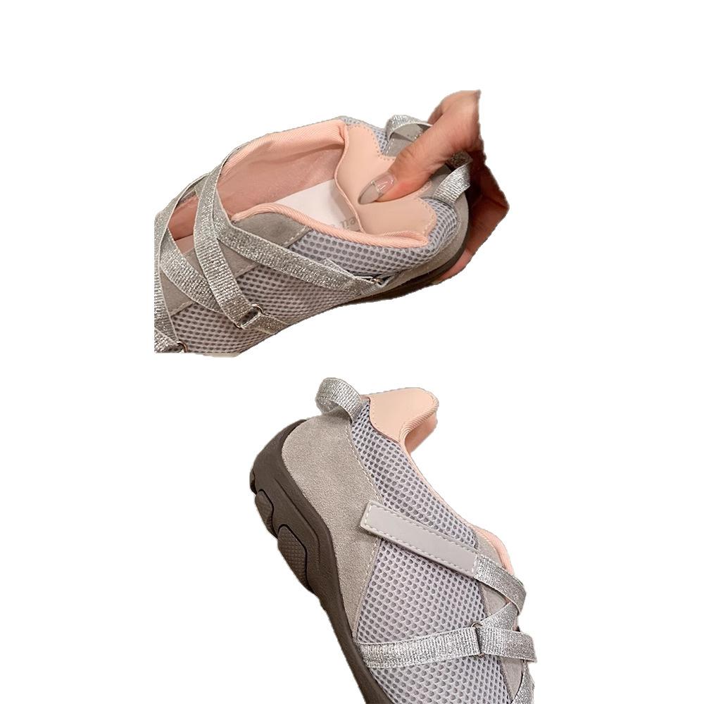 Cowhide Version~ Su Yinyin Korean Blogger Functional Wind Moral Training Shoes Ballet Mary Jane Shoes Sports and Leisure Shoes Women