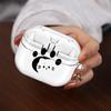 Cute Footprint Kitten Dog Case For Samsung Galaxy Buds 4Pro 4 Pro Live 2 3 FE 3Pro 2Pro Clear Earphone Cases Cover With Hook