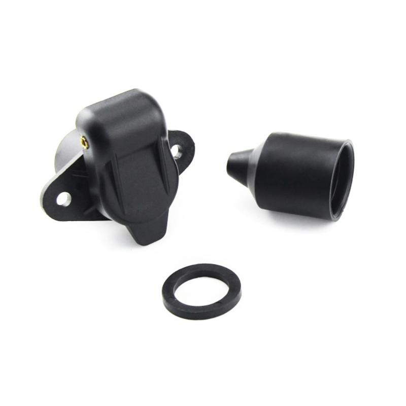 12V Tractor 3 Pin Plug Socket Trailer Plug Socket 3 Pin Suiatble for Trailer Truck RVs Car Caravans Tractor Durable