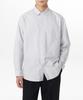 Striped Relaxed Fit Oxford Shirt [Grey/Stripe]