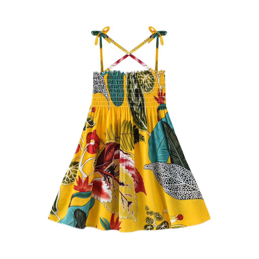 Ärmelloses Blumenkleid für Kinder - Süße Modekleider