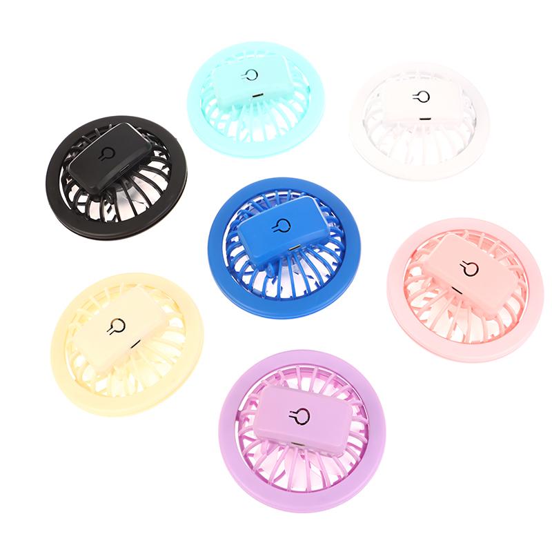 Usb Charging Fan 360° Rotating Small Fan Cooling Fan Portable Fan For Children Summer Fan Hat Accessories
