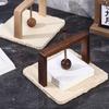 Huangdongshi Walnut Tissue Holder, Napkin Holder, Kitchen Upright Square Tissue Holder, Restaurant Desktop Tissue Storage Box