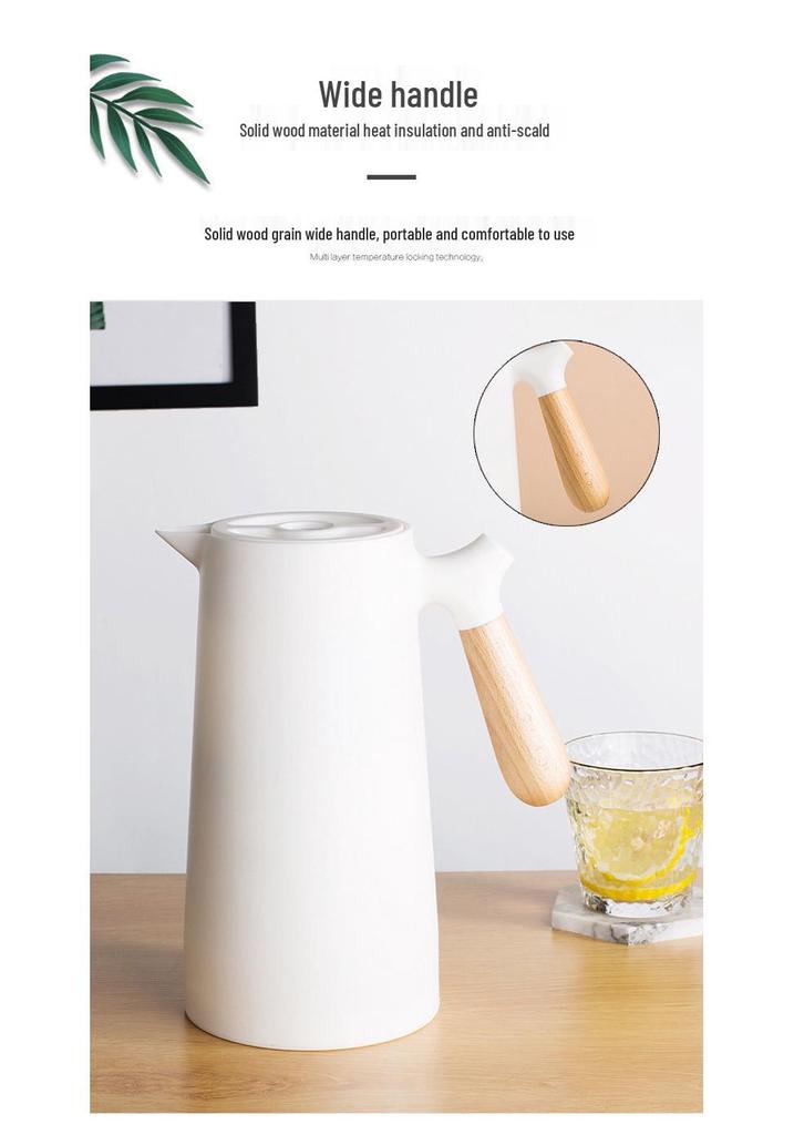Large Capacity Portable Thermos Flask - Home & Dorm Hot Water Bottle, Teapot & Tea Cup.