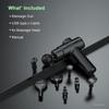 Electric Deep Tissue Massage Gun with 8 Interchangeable Heads for Arms Back Legs & Full Body, Portable Device for Sport
