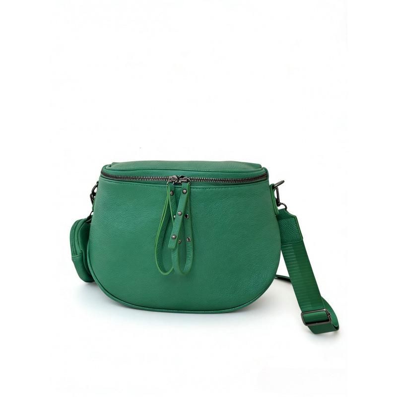 Leather women's bag large capacity saddle bag casual trend versatile cowhide shoulder messenger bag bucket bag first layer cowhide