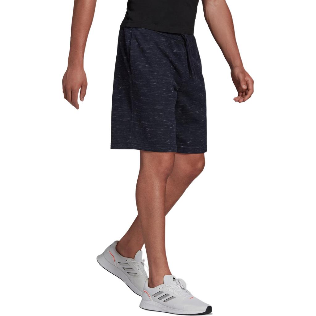 adidas Pantaloncini Essentials Mélange con Logo Stampato Sport all'Aria Aperta Vita Elastica Vita Media Pantaloncini Casual Uomo Pantaloncini Blu Inchiostro Leggendario HE1799