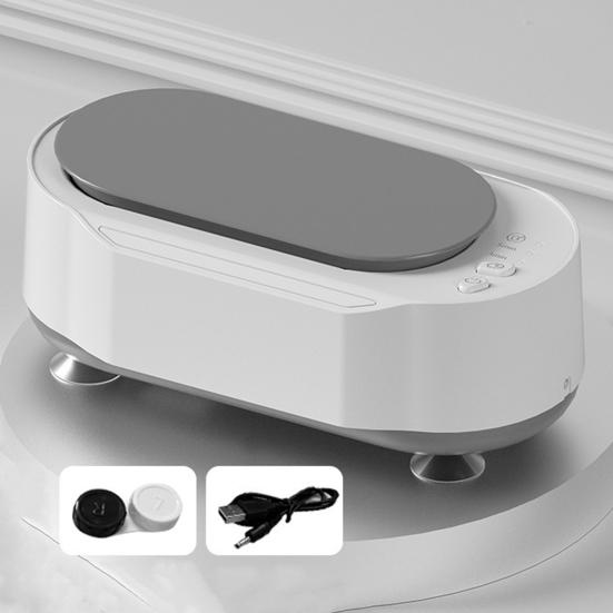 Limpiador ultrasónico de joyas con 3 modos de tiempo, máquina de limpieza multifuncional de gran capacidad, alta frecuencia, 45KHz, 15W