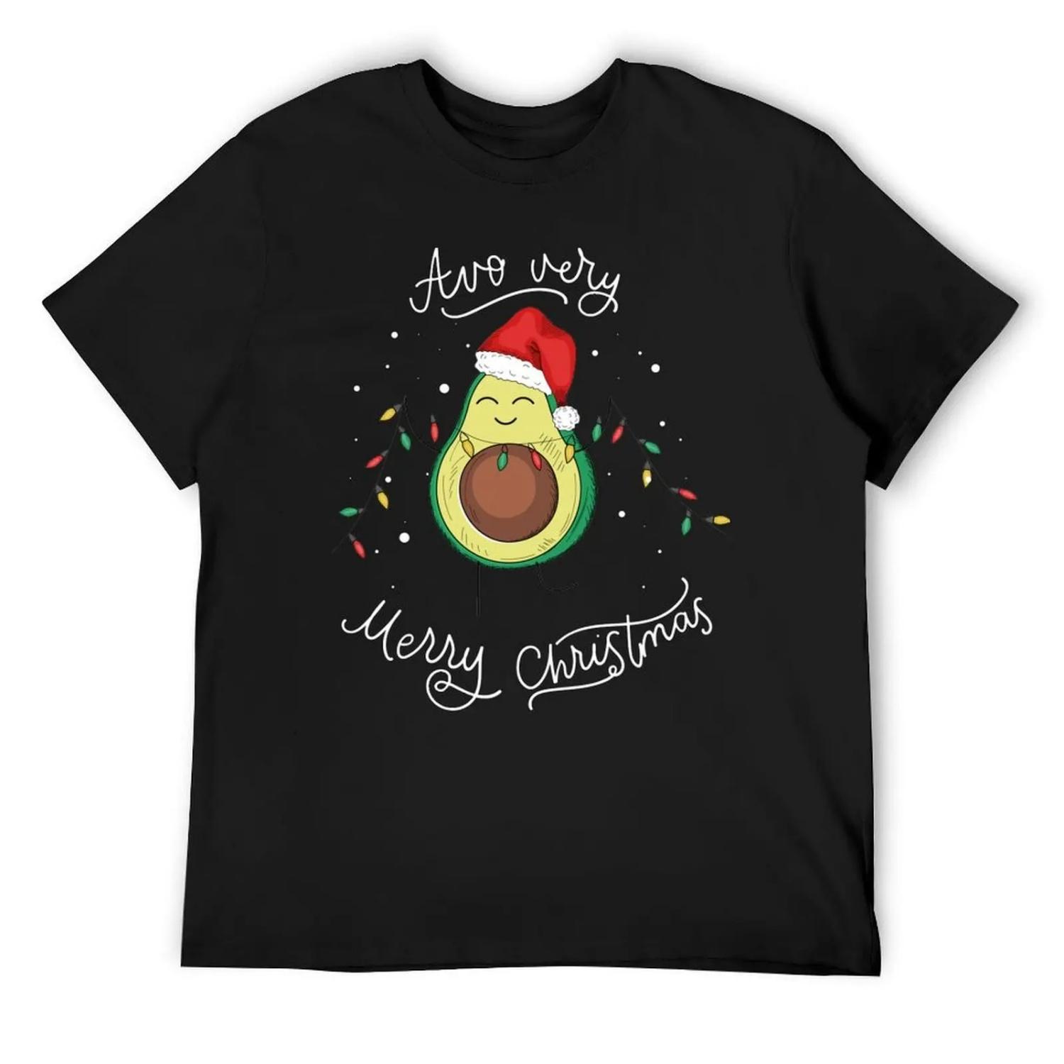 

Avocado - Avo Merry Christmas T-Shirt tees kawaii clothes vintage boys animal print workout shirts for men XXXXXL чорний