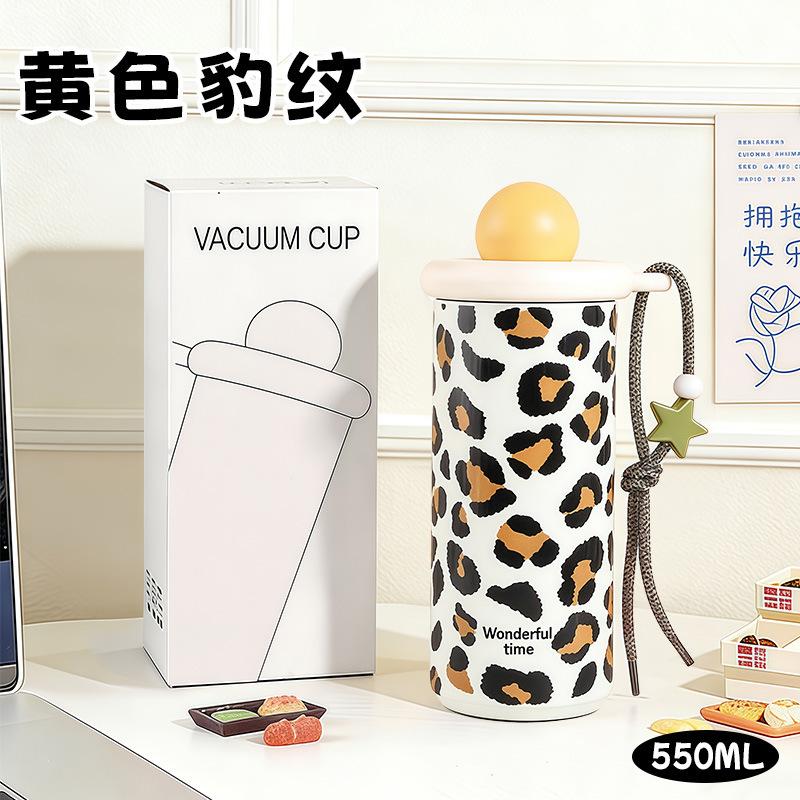 Mini Insulated Cup - Gift Water Cup for Girls with High Appearance Standards - Large Capacity, Portable with Handle Water Bottle