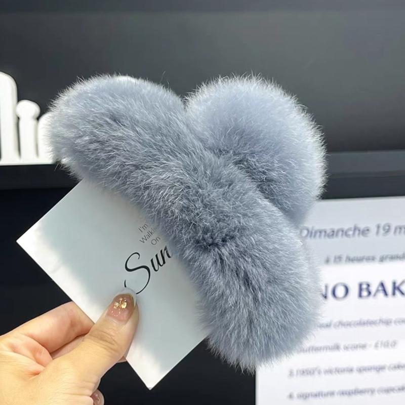 Rex Rabbit Hair Clips Headdress Cute Hair Accessories Plush Scratching Hair Headdress Girls Hair Accessoreis