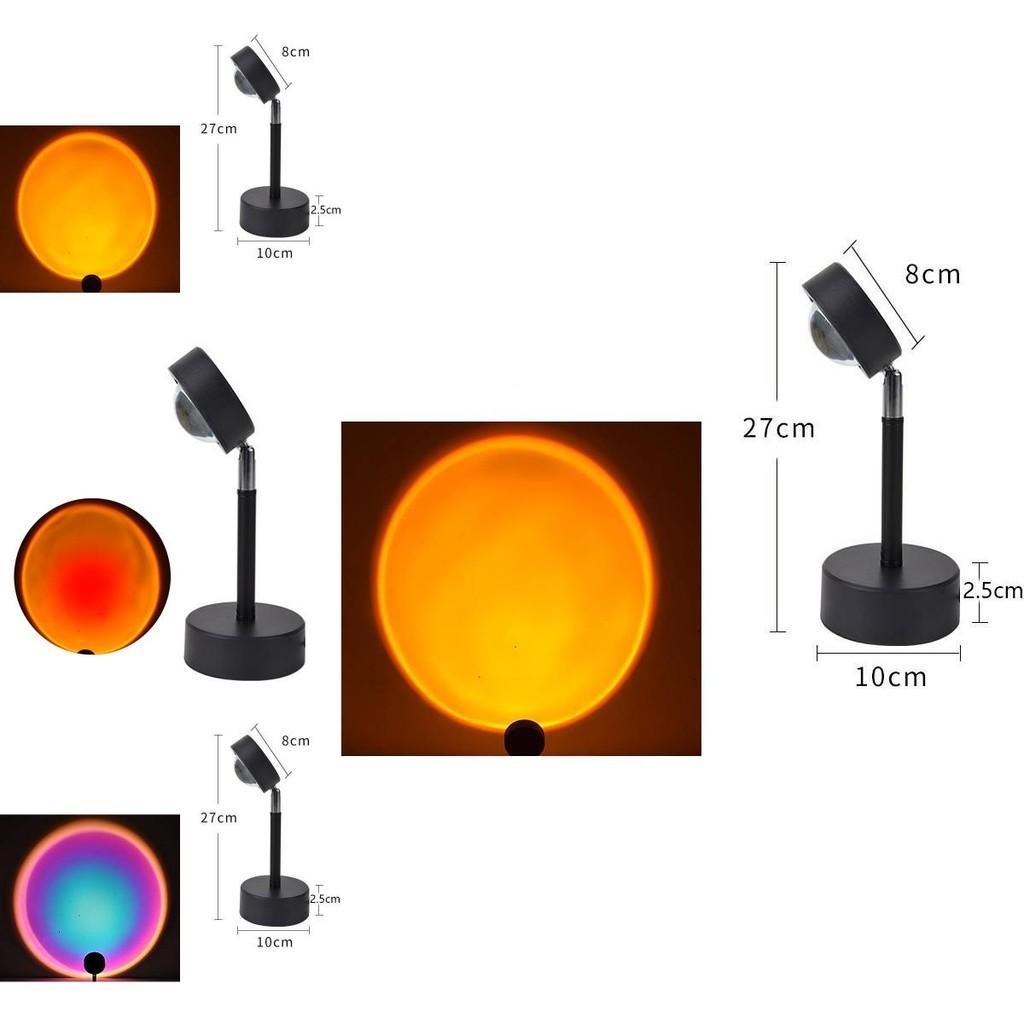 Beautiful Sunset Projection Lamp In Rainbow Colors For Creative Spaces And Captivating Photography