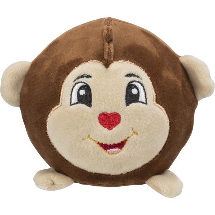 Jouet peluche - Trixie - Singe rond - Marron - Pack de 2 - Pour chien
