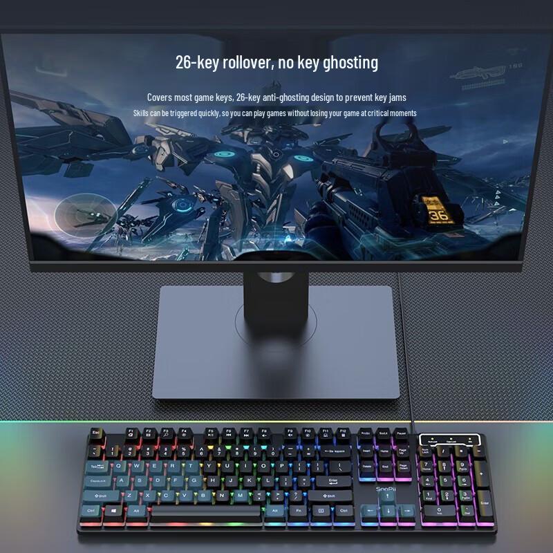 SooPii Wired Office Keyboard Mouse Combo