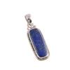 Natural Lapis Lazuli Gemstone Handmade 925 Solid Silver Gift Pendant 1.50" H7Y22