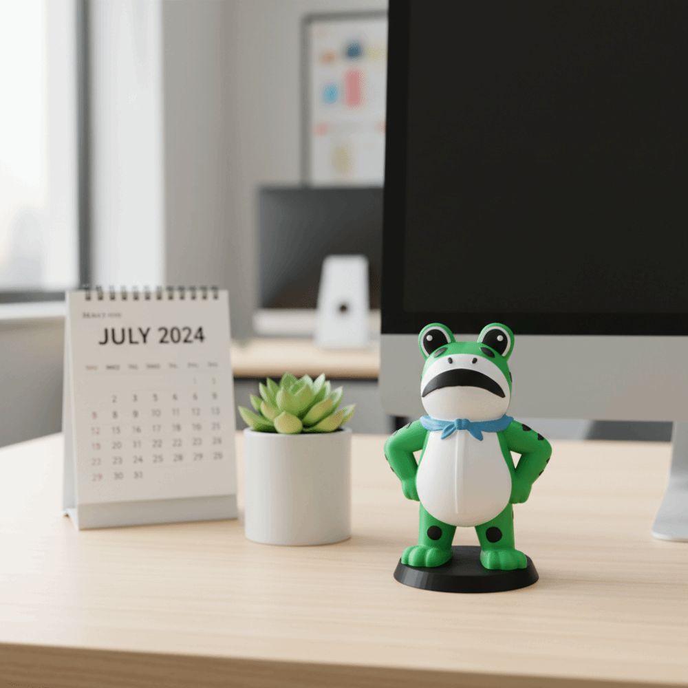 Funny Frog Ornaments 3D Printed Frog Model New Protest Frog Toy  Gifts