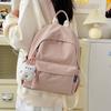 Schoolbag Japanese soft sister schoolbag Korean version solid color versatile girl small backpack leisure junior high school student backpack 