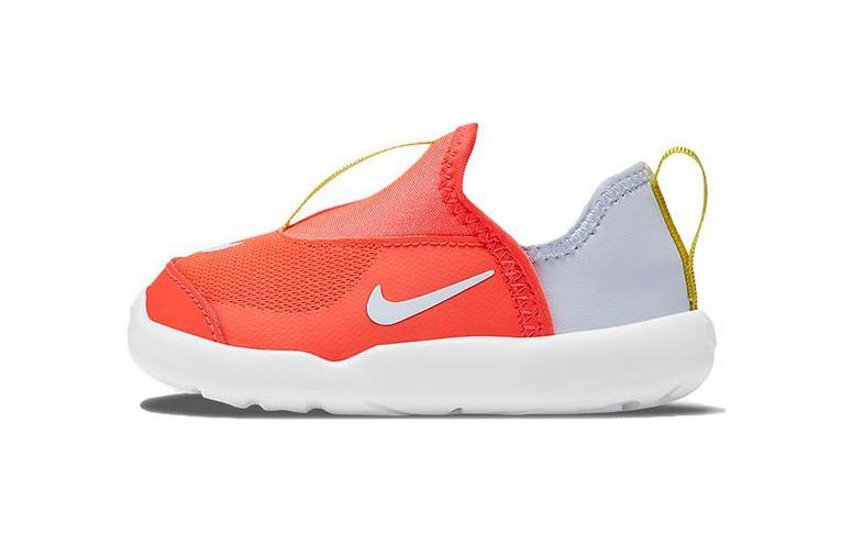 

Nike Lil Swoosh Bright Crimson Low top Sports Casual Shoes Orange Gray Infant And Toddler AQ3113-606 21