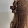 1PC Chocolate, Acetate, Grab Clip, Hair Clip, Female, Back of Head, Hair Grip, Premium, Shark, High Quality, Four Seasons