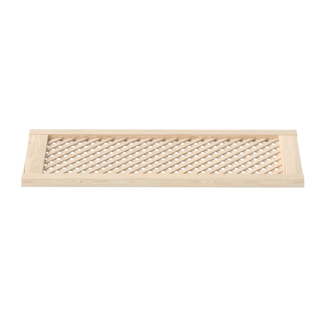Cabinet Doors 2 Pcs. Grid Design 39.5 X 99 Cm Solid Pine Wood