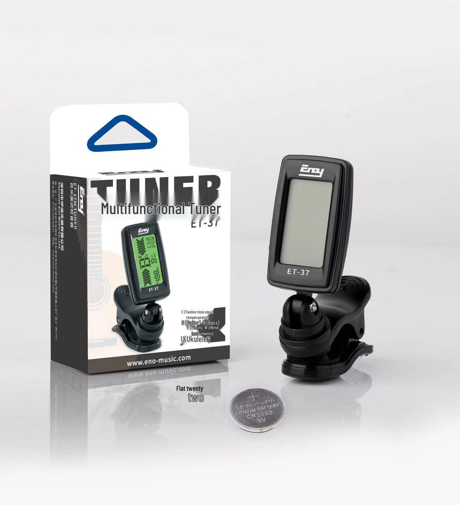 Multifunctional Electronic Tuner for Guitar, Violin, and Ukulele with Twelve Equal Temperament