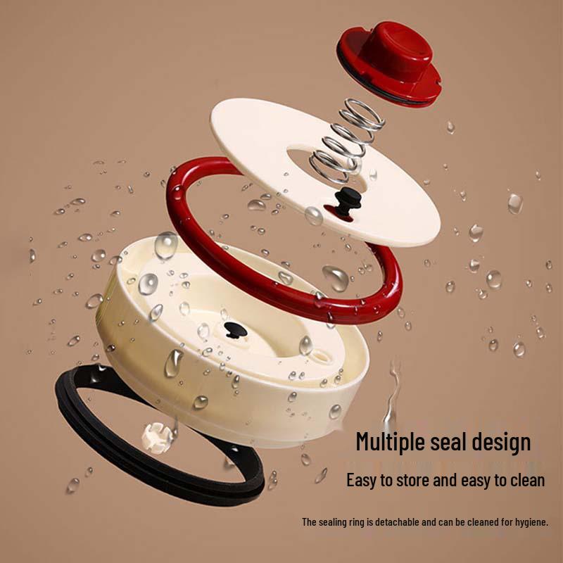 Vacuum Sealing Jar: Airtight, Moisture-Proof, Aroma-Lock, One-Key Operation for Tea, Coffee, Grains - Multi-Purpose Storage.