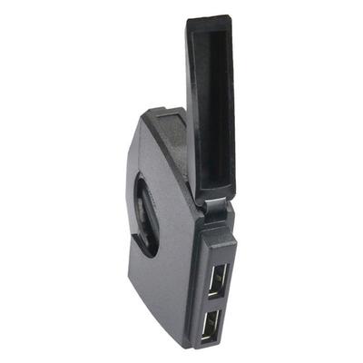 Motorcycle Handlebar Phone Charger Waterproof Motorcycle USB Socket Double USB Ports Cell Phone Charging Station For Outdoor