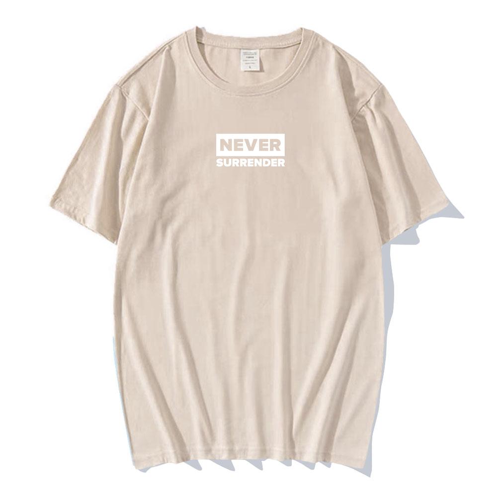 Never Surrender Tee Charlie Kirk Freedom T-shirt Cotton O-neck Short Sleeve Male Tshirts Casual Loose Fashion Men/Women T Shirt