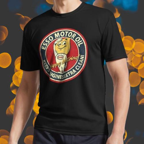New Shirt Motor Oil Esso Logo T-Shirt Funny American Usa Unisex Size S-5XL L