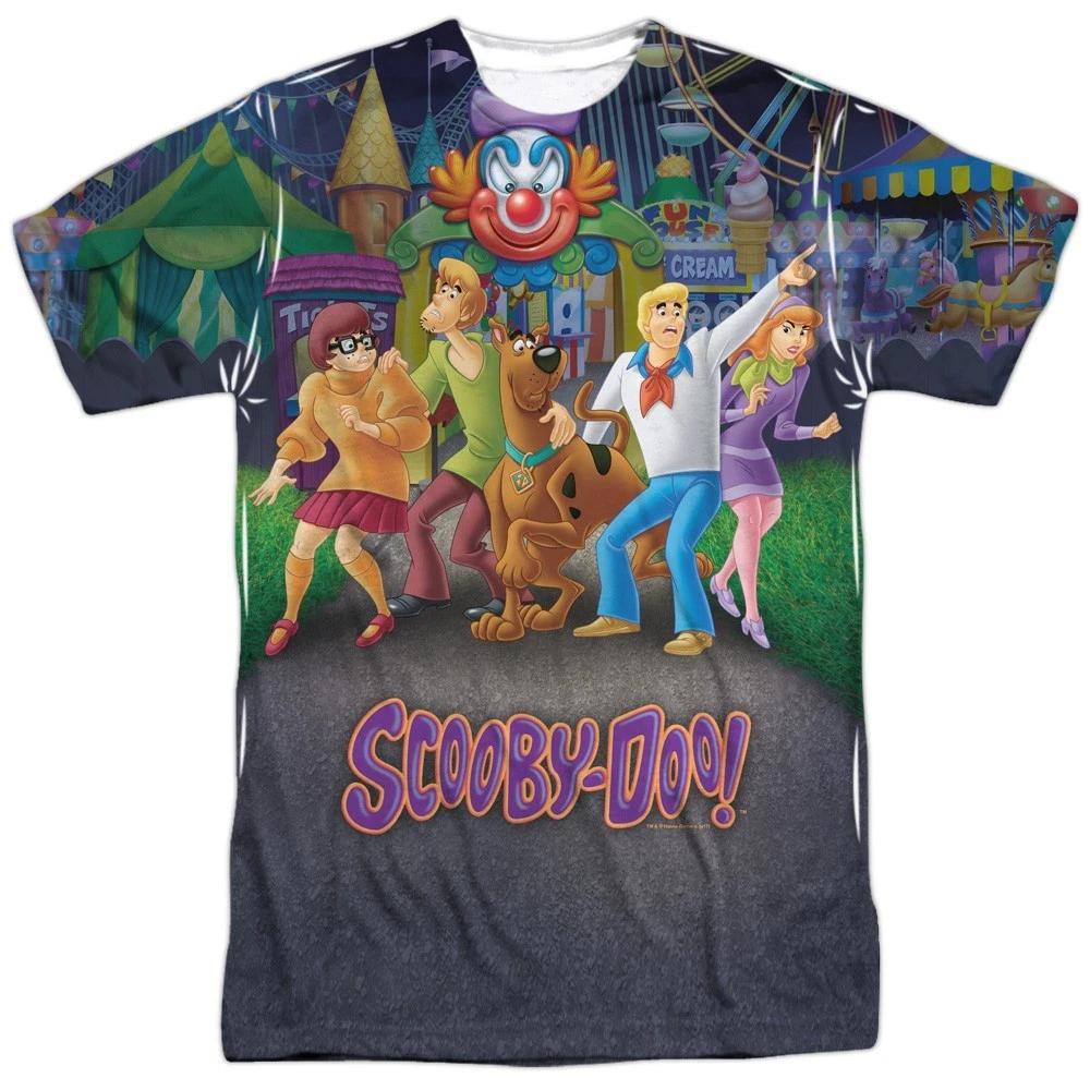 SCOOBY-DOO AMUSEMENT PARK Licensed Sublimated Adult Graphic Tee Shirt SM-3XL XL