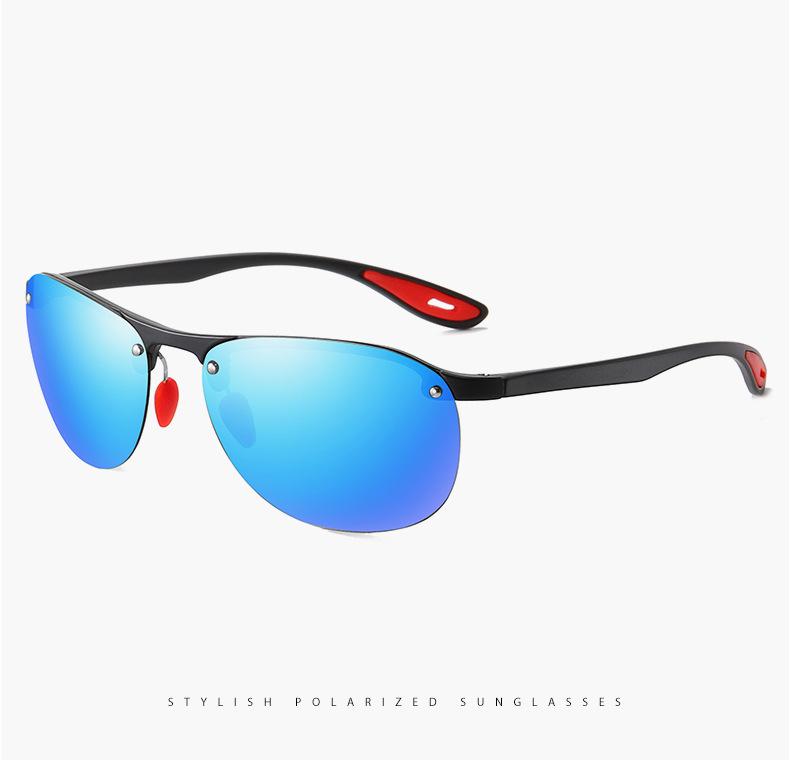 aoron Half Frame Polarized Men's and Women's Fashion Sunglasses Driving Sunglasses TR Night Vision Goggles