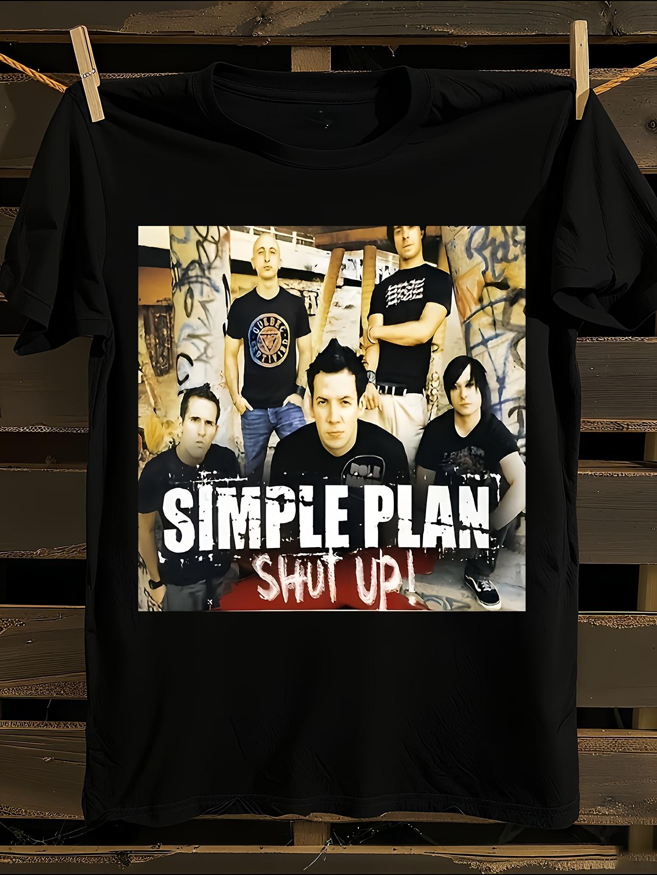 Simple Plan Tour 2017 Logo & Member Names T-Shirt M