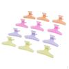 12 Pcs Butterfly Plastic Salon Hairdressing Hairdressers Styling Clips Section Clamp Multicolored