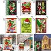 Steag de Grădină de Crăciun Grinch Decor Festiv pentru Curte In Imprimat Față-Verso In