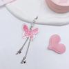 Eye Catching Butterfly Star Pendant Fashionable Butterfly Star Keychain Phone Anti-lost Lanyard for Bag Key Backpack