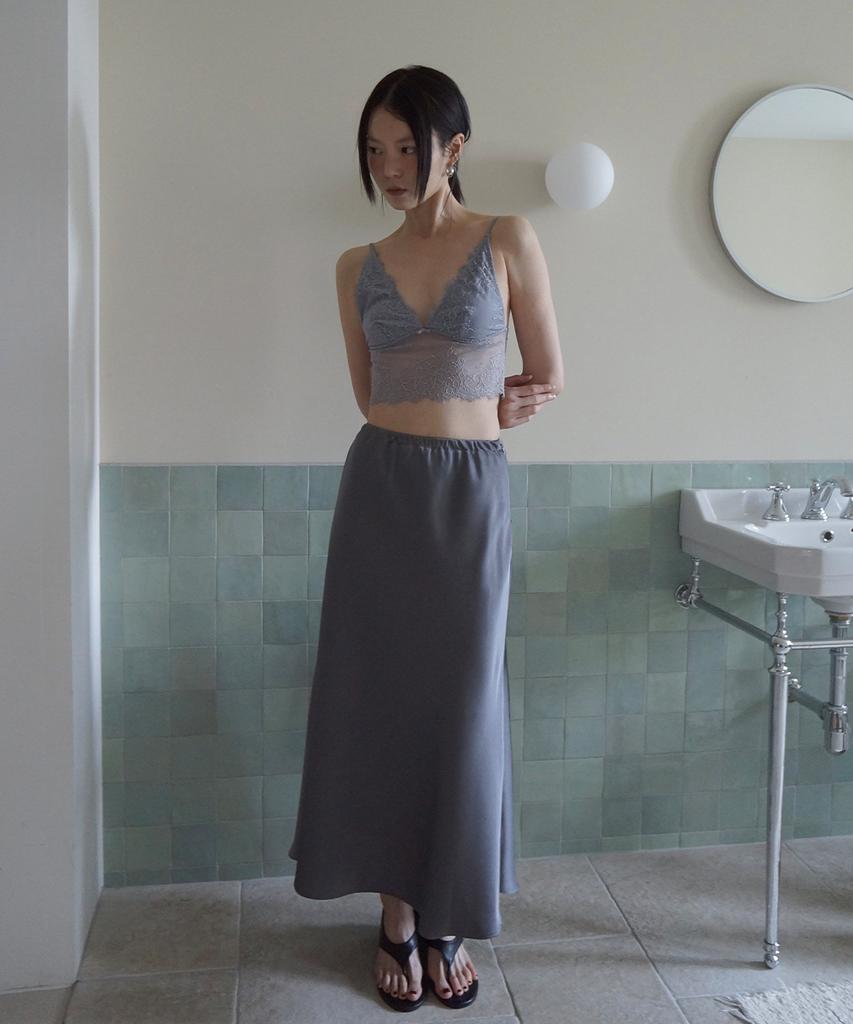 Peulojegteuweibeu Double Satin Skirt (5Color)
