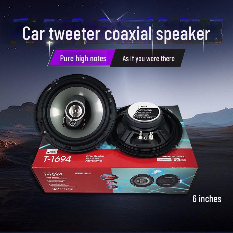 High-Fidelity Coaxial Car Speakers: Full-Range, Multi-Size for High-Pitched & Mid-Bass Sound