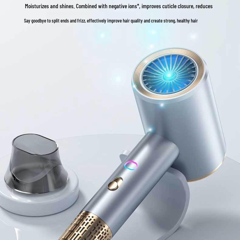 High-Power Negative Ion Hair Dryer with Quick Dry & Blue Light Care for Home Use