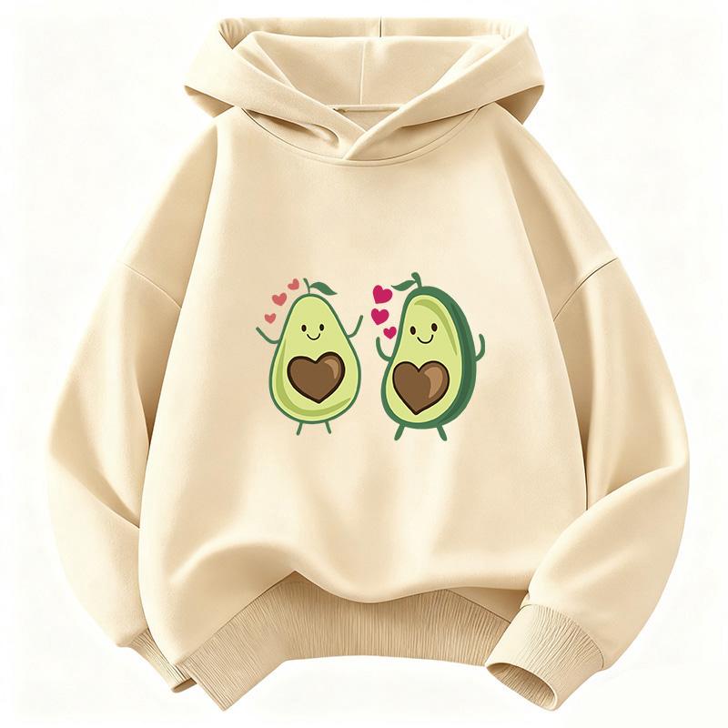 Cute Avocado Hoodie Kids Avocado Children's Sweatshirt Cute Harajuku Hoody for Boys Girls Autumn Winter Casual Hoodies
