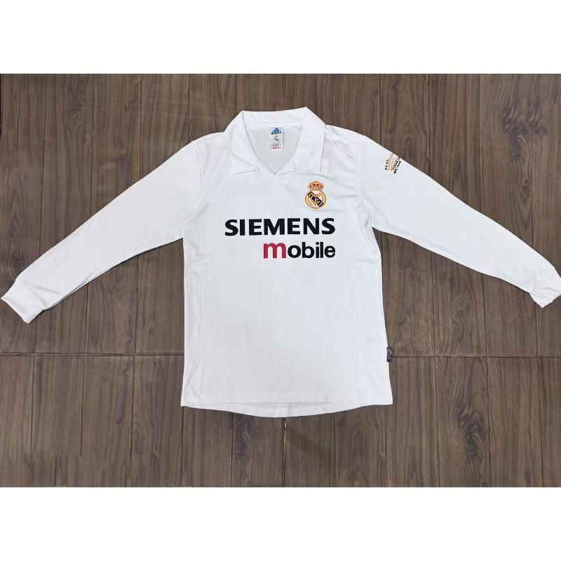 Source Direct Supply Retro Long-sleeved Jersey Real Madrid Barcelona Manchester United Juventus Liverpool Embroidery Sports Ball