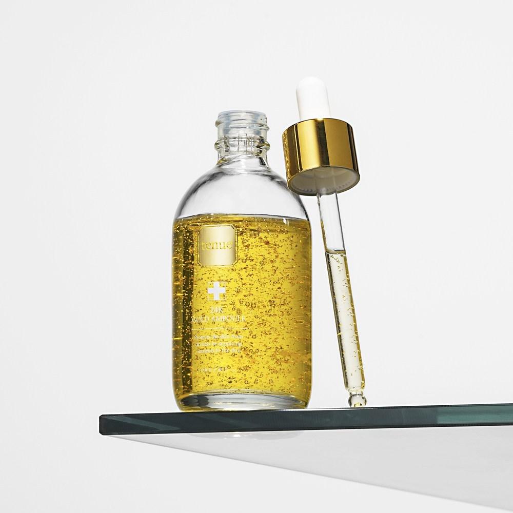 Tenye 24K gullampulle 100ml Rynkeforbedringsampulle Glødende ampulle Luksusampulle, 100ml, 1 stk.