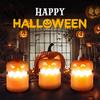 LED Pumpkin Lantern Halloween Portable with Lanyard Collapsible Battery Operated Fall Decor Lighting Light for Indoor Outdoor Decoration Camping