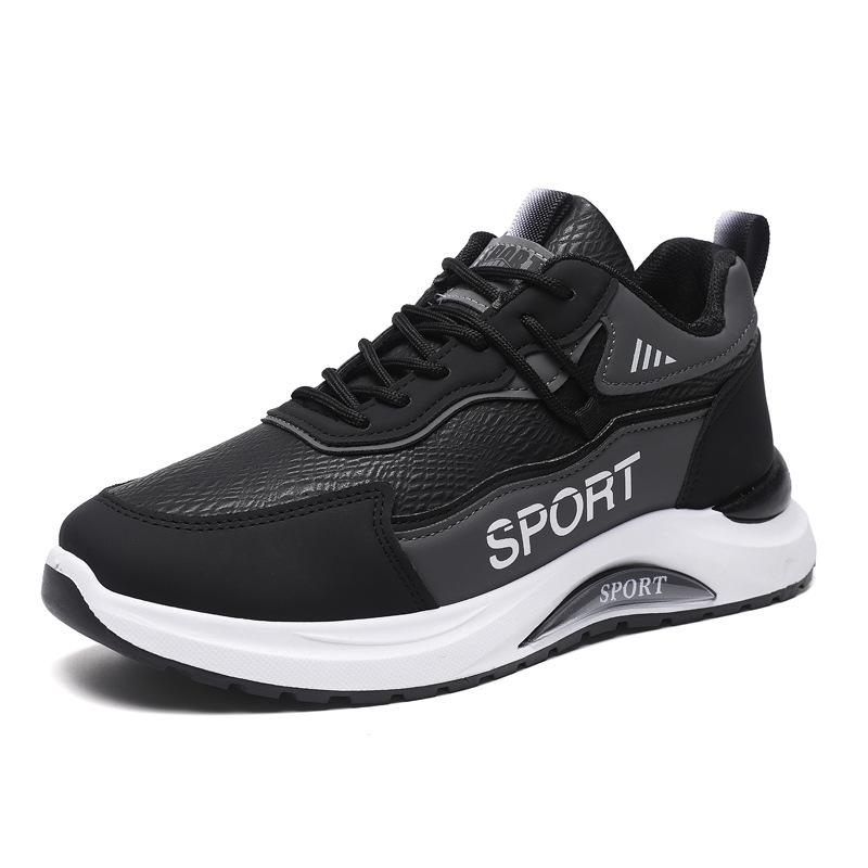 Men's shoes 2025 spring and autumn new thick-soled breathable casual shoes young students low-top running shoes men