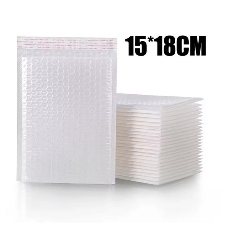 100Pcs Thickened Composite Pearlescent Film Bubble Bag Express Envelope Bag Self-adhesive Bag for Packaging Shockproof